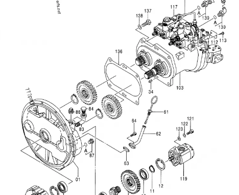 Excavator Hydraulic Main Pump ZX200-3 9256846 HPV102 9262319 9262320 Main Pump Assy 