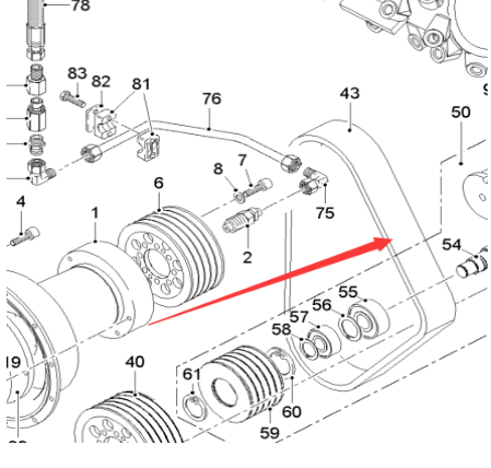  Pavement Milling Machine Milling Drum Drive Belt Part Number 171089