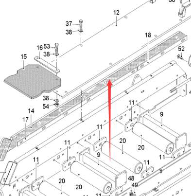  Pavement Milling Machine Rubber Deflector Part Number 183143