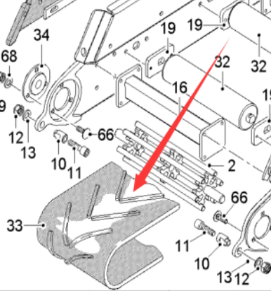  Pavement Milling Machine Conveyor Belt Part Number 193070