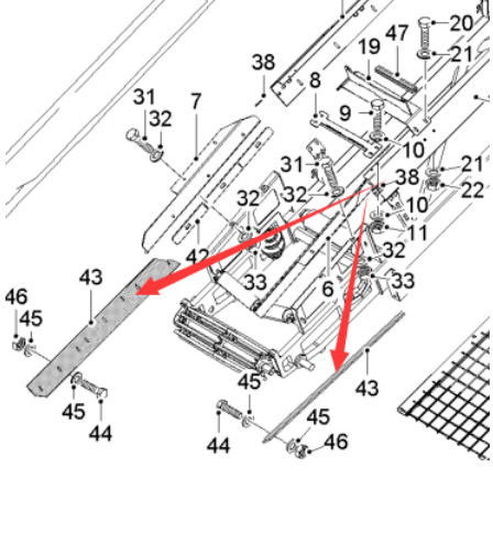  Pavement Milling Machine Rubber Deflector Part Number 2277620
