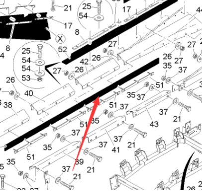  Pavement Milling Machine Primary Rubber Deflector Part Number 167082