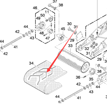  Pavement Milling Machine Secondary Conveyor Belt Part Number 138316