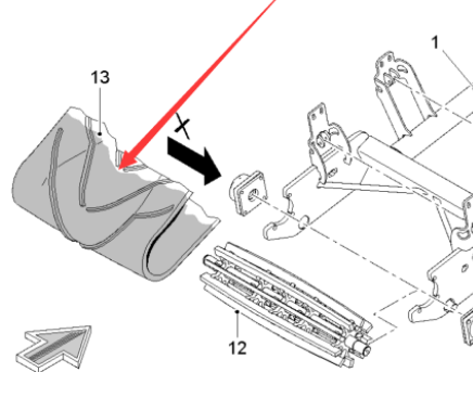  Pavement Milling Machine Secondary Rubber Deflector Part No. 2490307