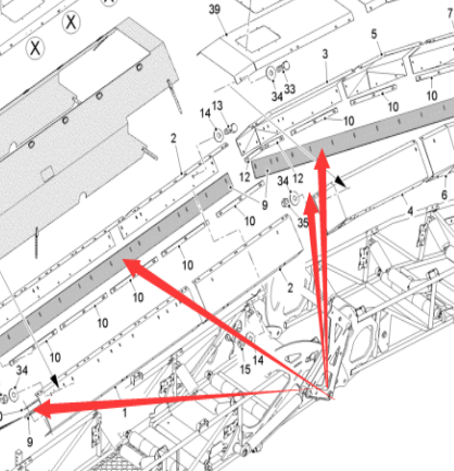  Pavement Milling Machine Secondary Rubber Deflector Part No. 2417220
