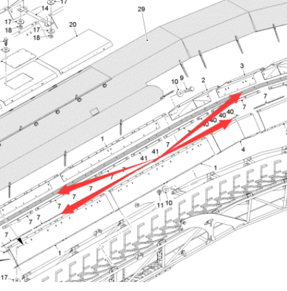 Pavement Milling Machine Secondary Rubber Deflector Part No. 90181
