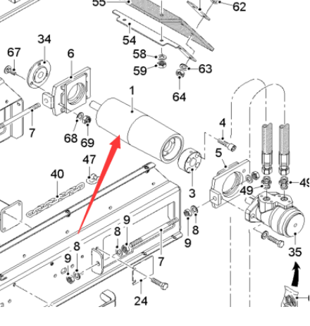  Pavement Milling Machine Secondary Drive Roller Part Number 182505