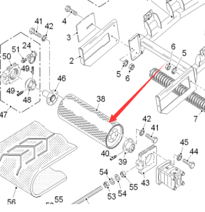  Pavement Milling Machine Drive Roller Part Number 138926