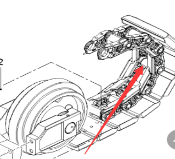  Pavement Milling Machine Traveling Chain Rail Assembly Part No. 131296
