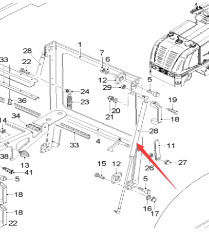  Pavement Milling Machine Ceiling Air Spring Part Number 2128251
