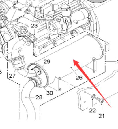  Pavement Milling Machine Silencer Part Number 187255