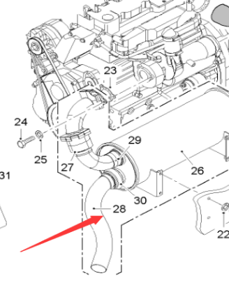  Pavement Milling Machine Exhaust Pipe Part Number 187265