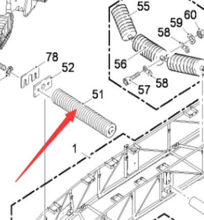  Pavement Milling Machine Secondary Straight Idler Part Number 53907