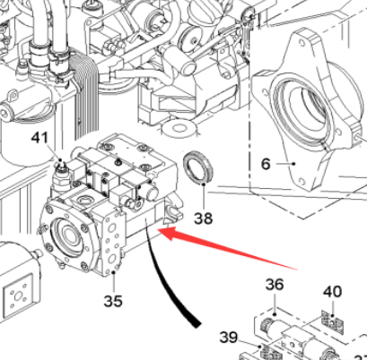  Pavement Milling Machine Travel Hydraulic Pump Part Number 186601