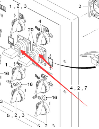  Pavement Milling Machine Control Lever Part No. 194444