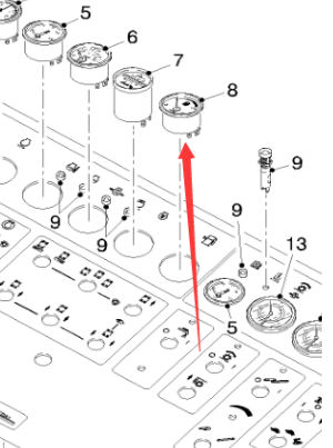  Pavement Milling Machine Case Level Indicator Part No. 102201