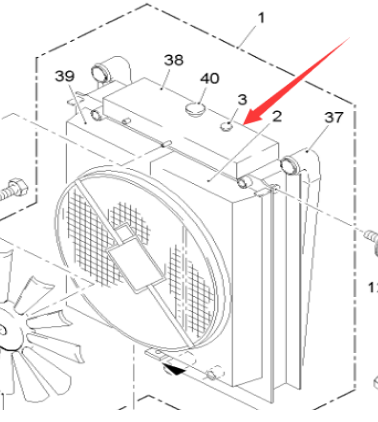  Pavement Milling Machine Engine Water Tank Cover Part No. 50431