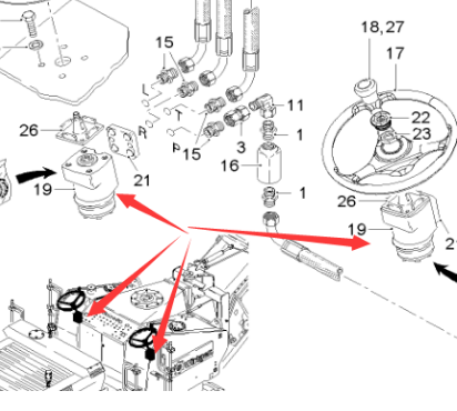  Pavement Milling Machine Steering Machine Part Number 16845