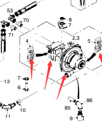  Pavement Milling Machine Sprinkler Pump Part No. 75828
