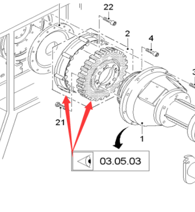  Pavement Milling Machine Milling Hub Coupling Part Number 159243