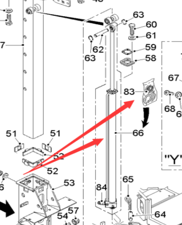  Pavement Milling Machine Ceiling Cylinder Part Number 2561604