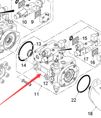  Pavement Milling Machine Feed Pump Part Number 2348894