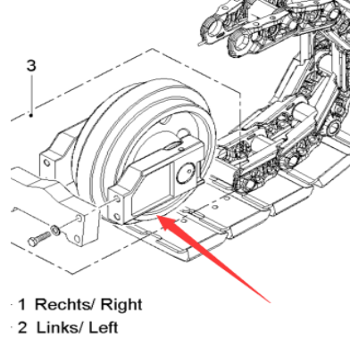  Pavement Milling Machine Guide Wheel Assembly Part No. 2227105