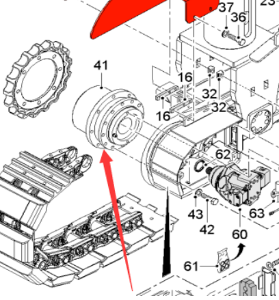  Pavement Milling Machine Travel Reducer Part Number 2054527