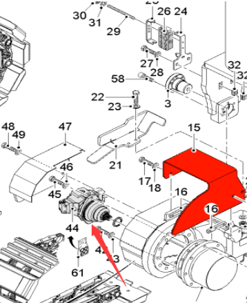  Pavement Milling Machine Track Travel Motor Part Number 2345524
