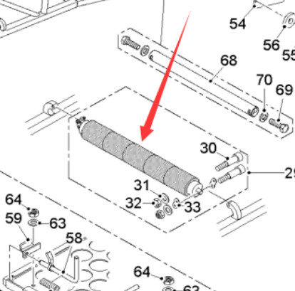  Pavement Milling Machine Secondary Straight Idler Part No. 2341068
