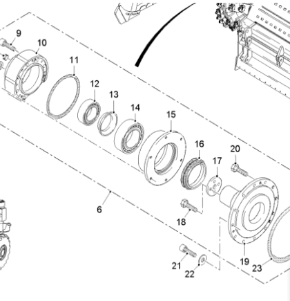  Pavement Milling Machine Milling Hub Removable Bearing Part Number 174267