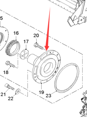  Pavement  Milling Hub Bearing Shaft Part Number 174220
