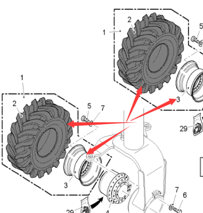  Pavement Milling Machine  Tire Part Number 174912