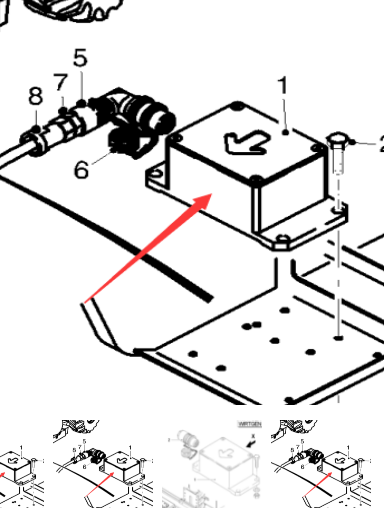 Pavement Milling Machine Slope Sensor Part Number 195777