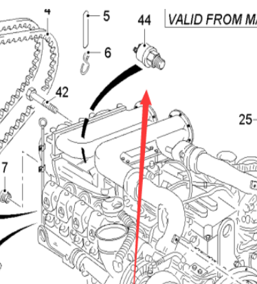  Pavement Milling Oil Pressure Sensor Part No. 78246
