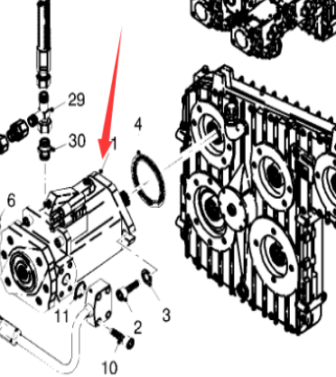  Pavement Milling Machine Fan Drive Hydraulic Pump Part Number 161467