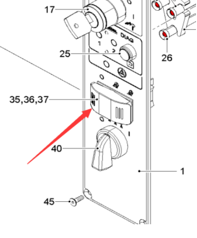  Pavement Milling Machine Flip Switch Part Number 2217261