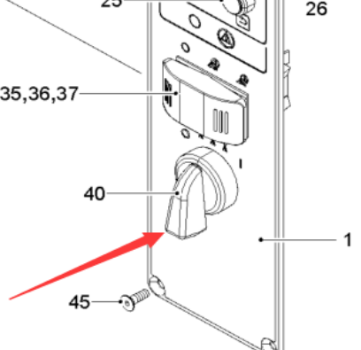  Pavement Milling Machine Key 24V Part Number 2617334