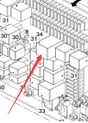  Pavement Milling Machine Relay 24V DC Part Number 2304307