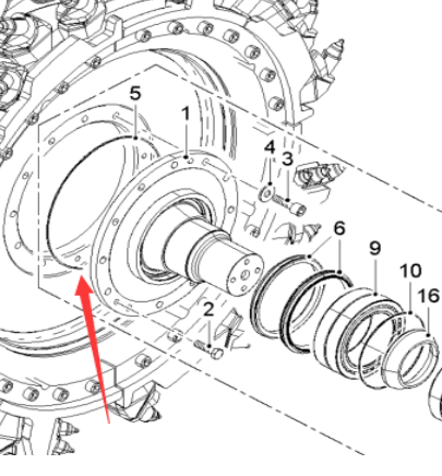  Pavement Milling Machine O-ring Seal Part Number 27191