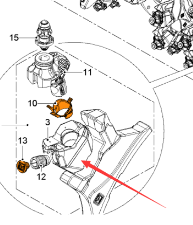  Pavement Milling Machine Cutterbed HT22 170 Part No. 2198010