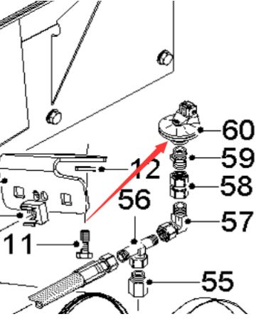  Pavement Milling Machine Air Filter Blockage Indicator Part Number 2359509