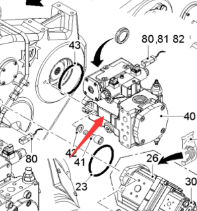  Road Milling Machine HG5 Hydraulic Pump Part Number 2166146