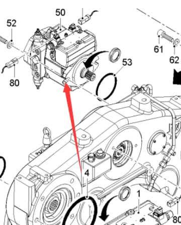  Road Milling Machine HG6 Hydraulic Pump Part Number 2166172