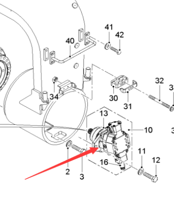  road milling machine walking motor part number 2277939
