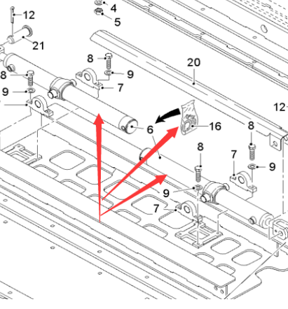  Road Milling Machine Mold Telescopic Cylinder Repair Kit Part Number 2111857