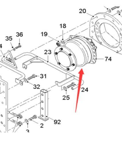  road milling machine distributor motor part number 77003