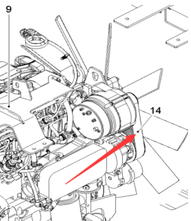  road milling machine engine belt part number 164955