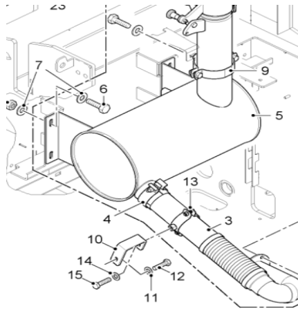  road milling machine exhaust bellows part number 2160108