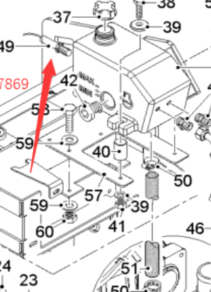  road milling machine coolant level switch part number 2147869